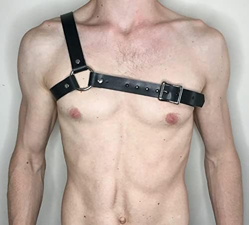 Gay Clothing Sex Chest Strap Men's Adjustable Exotic Body Restraint (Color : Style 1)