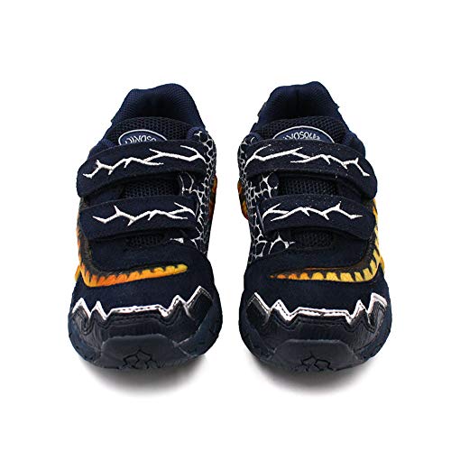 Dinosoles 3D T-Rex Flashing Led Low-Top Kids Dinosaur Shoes. Lightweight Kids Sneakers. Navy Little Kids 12 Size. #TOP2