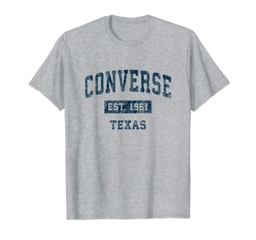 Converse Texas TX Vintage Sport Design Bleu marine T-Shirt