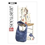 BUTTERICK PATTERNS B60110A0 Cosmetic and Hobo Bags Sewing Template, Size A (One Size)
