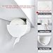 Dogorow Paper Towel Holder - Under Cabinet, No-Drill Self-Adhesive Hanging Rack, Easy Tear, Space-Saving Sleek Metal Kitchen Roll Dispenser, Wall-Mount Look, Kitchen Storage & Organization - White