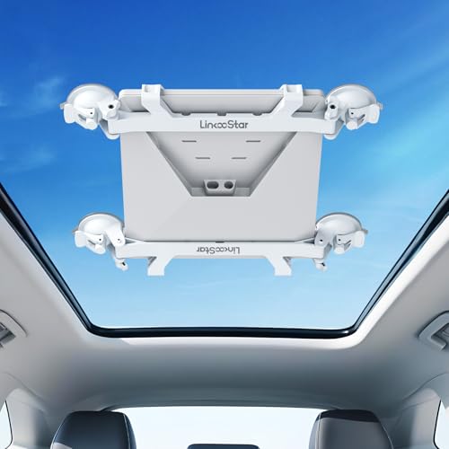 Ackno Starlink Mini Mount for Car,Starlink Mini Suction Cup Mount Accessories,linkoostar Kit for Sunroof/Front/Rear Window/Roof/Dashboard/Windshield