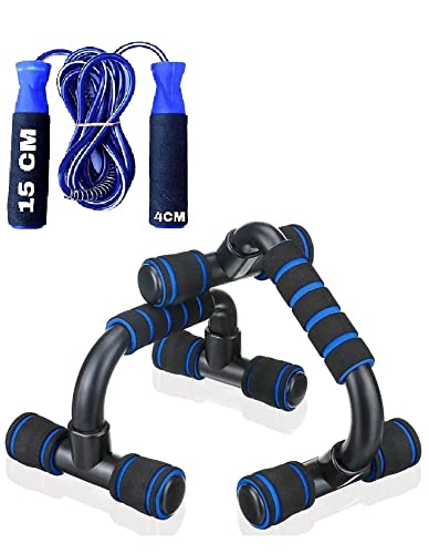 Push Up Bar Dips Stand Combo Skipping Rope Abs Exercise Body Workout Gym Equipment Set Home For Men and Women (B09J8X5GDH) Amazon Price History, Amazon Price Tracker