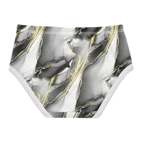 Joisal Aesthetic Swirling Black Golden Toddlers Underwear Floral 2t Cotton Cute Panties Girl Fun Undies Kids Briefs2
