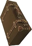 FZXCMY Vintage Suitcase Covered Decorative Trunk Antique-Style Wood Chests, Perfect for Weddings and Keepsakes