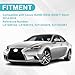 JZPARTFIT Front Bumper Upper Lower Grille W/Trim Compatible with Lexus IS200t IS250 IS350 F Sport 2014 2015 2016 Grill Full Black Replacement for LX1200152 LX1036115 5211253070 5311253061