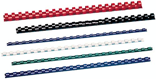 GBC Spirali plastiche per rilegatura Combind, formato DIN A4, 32 mm, confezione da 50 pezzi, colore: bianco