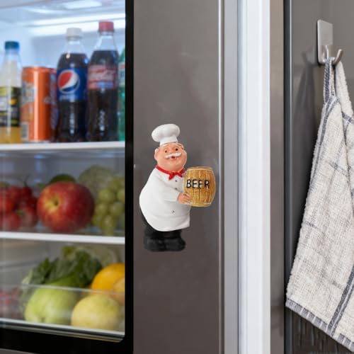 12 imanes decorativos chef de resina para nevera miniatura 6