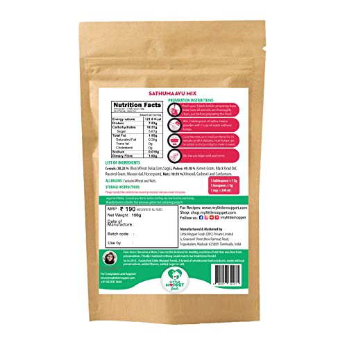 Image of Little Moppet Foods Sathumaavu Mix- 100g
