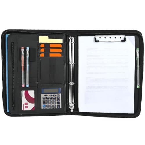 Cartellina Portadocumenti A4 In Pelle - Organizer Professionale Per Ufficio E Viaggi - Foto 2