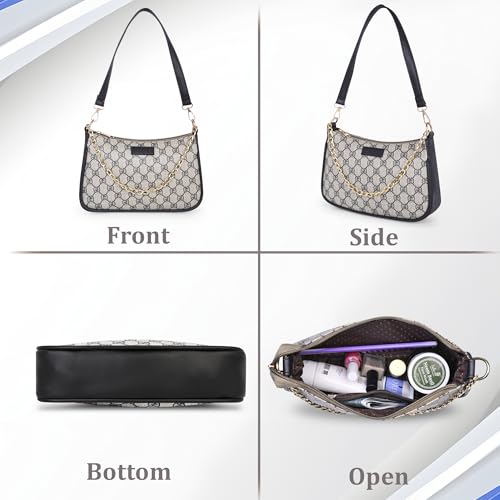 Image of Women's Stylish Printed Shoulder Bag | Trendy Daily Use Handbag with Chain Strap | Lightweight PU Leather Sling Bag for Girls & Women | Spacious & Durable Casual Fashion Purse