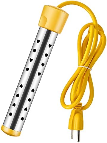 1500W Small Swimming Pool Heaters Warmer,Immersion Electric Water Heater with 304 Stainless-Steel Guard,for Inground or Above Ground Pools,Tub,Bucket