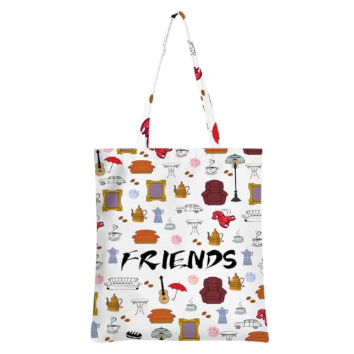 Funny TV Show Merchandise Fans Merch Gifts Tote Bag Funny Friends Gifts for Women Reusable Grocery Bags Merch Gift Beach Bag Weekender Bags Christmas Birthday Gift for Women Friend Girls Trip