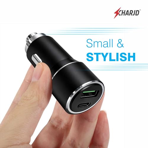 Image of 125W Fast Charging Car Charger, Dual Output 100W QC + 45W PD Type C Car Adapter, Quick Charging Compatible with All Cars for iPhone & Android Smartphone,Smartwatch,Earbud,Power Bank (Black)