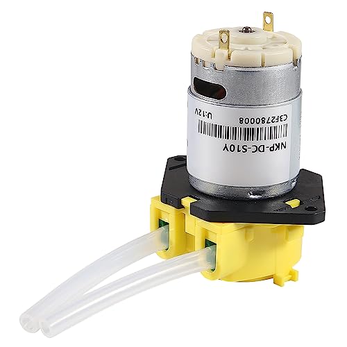 Image of 2Pcs DC 12V Peristaltic Pump DIY Small Liquid Dosing Pump for Aquarium Lab Analytical - Yellow