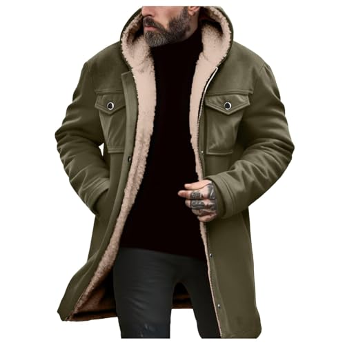 Veste hiver homme faux daim fini le froid grâce à la doublure Sherpa épaisse