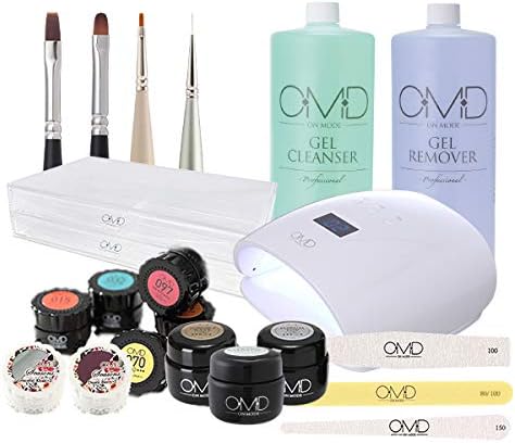 Amazon Co Jp Omd ジェルネイルセット スターターキット Basic 43点 ソークオフ ベースジェル トップジェル クリア カラー ジェル ネイル キット ブラシ アート 筆 国産 日本製 クレンザー クリーナー リムーバー 収納 アクリル ボックス コンテナ ケース Uv ライト