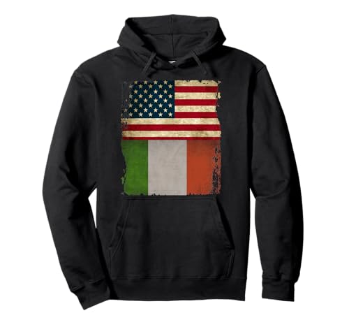 Bandiera tricolore italiana americana Bandiera USA Bandiera Felpa con Cappuccio