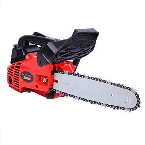 Ridgeyard Petrol Chain Saw Cutting Wood Gas-Powered Chainsaw 25CC 2-Stroke Single Cylinder Light Weight Chain Saw