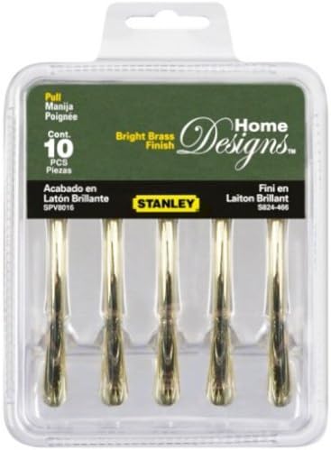 Stanley Hardware S824-466 SPV8016 Arch Pulls in Polished Brass, 10 pack