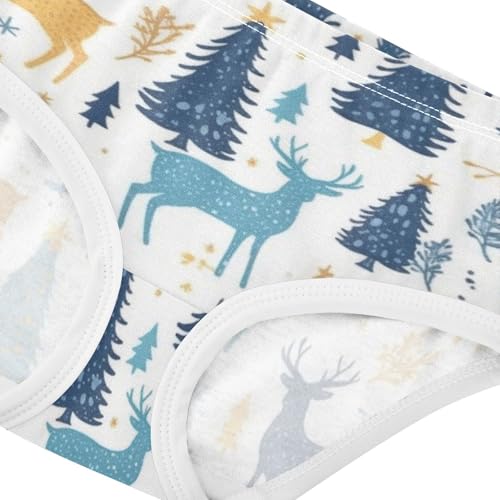Girls' Hipster Panties Breathable Underwear for Toddler Girls Winter Safari Deer4