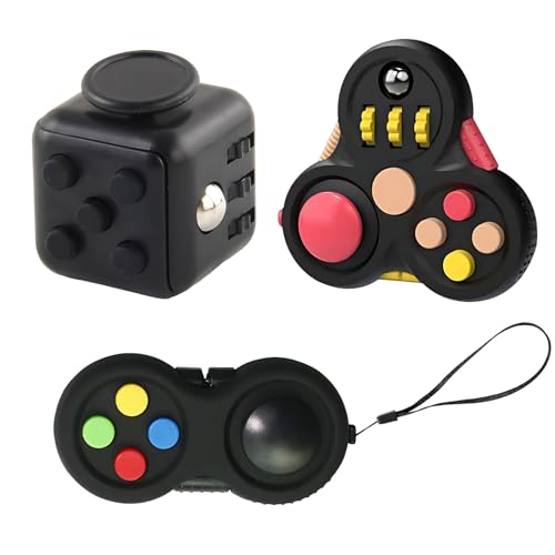 Fidget Toy, 3er Set Fidget Cube Stressabbau Spielzeug, Anti Stress Würfel...