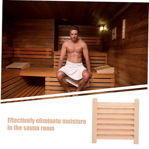 Grille d'aération bois pour sauna idéal bain de vapeur relax - 4