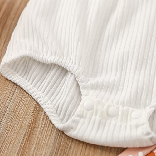 Kaipiclos Toddler Baby Girl Sleeveless Halter Ribbed Solid Color Romper Sunflower Floral Print Flare Bell Bottoms Pants Outfit #TOP5