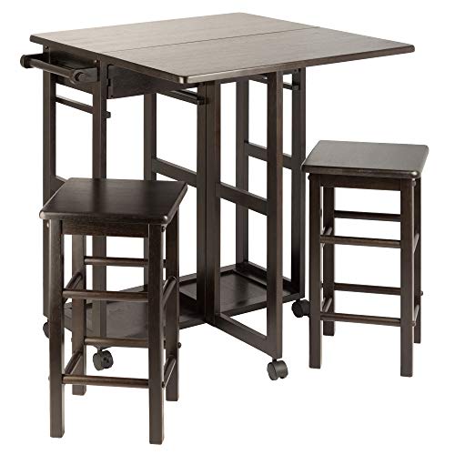Winsome Suzanne 3-PC Set Space Saver Kitchen, Coffee Finish