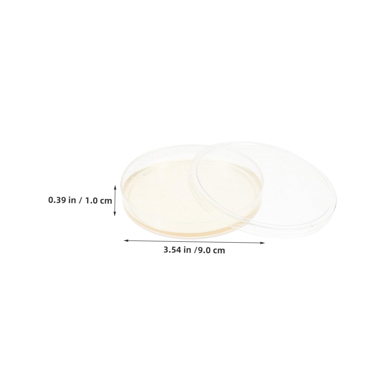 20 Placas de Petri Redondas de Agar Nutritivo Lb Pre-vertidas de 9 Cm Tapas Ajustadas para Cultivo de Hongos y Experimentos Científicos en Laboratorio Estudiantil