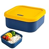 Recipientes de silicona con tapas, herméticos, reutilizables, con válvula de escape, contenedores de alimentos, cajas de ahorro de espacio, para lavavajillas, microondas, nevera, preparación de