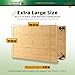 BAMOTTO CRAFTBAMBOO 30 x 21 in Extra Large Bamboo Cutting Board, Stovetop Cover, Sink Cover, Noodle Board with Detachable Legs & Detachable Non-Slip Front Lip for Kitchen Countertop