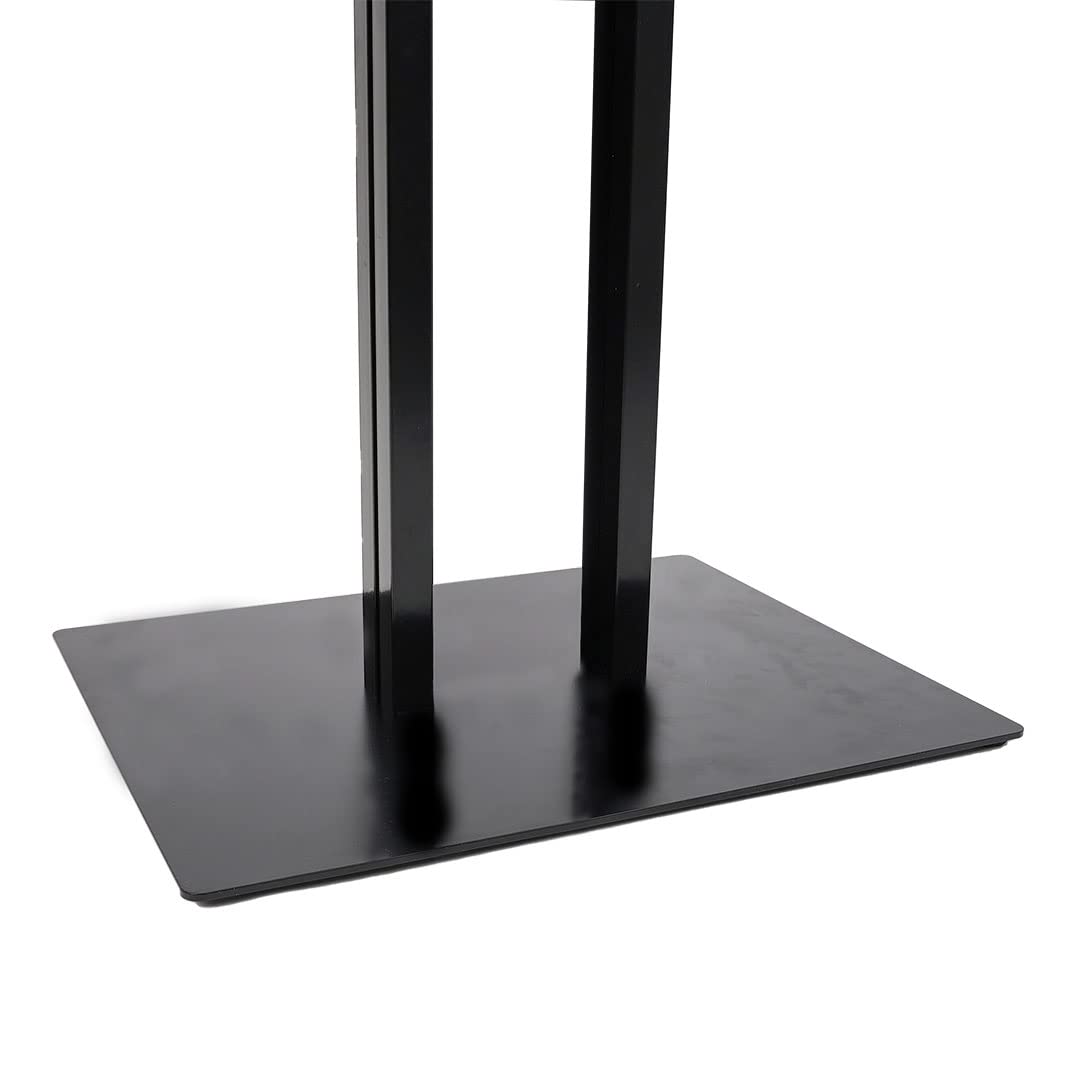 Danieli Store - Expositores de Pie 4xA4 para Exterior. Soporte Para Menu de Aluminio con Llave. Atril para Tiendas y Restaurantes. Porta Menu Exterior con y sin Luz LED Con Panel Personalizable