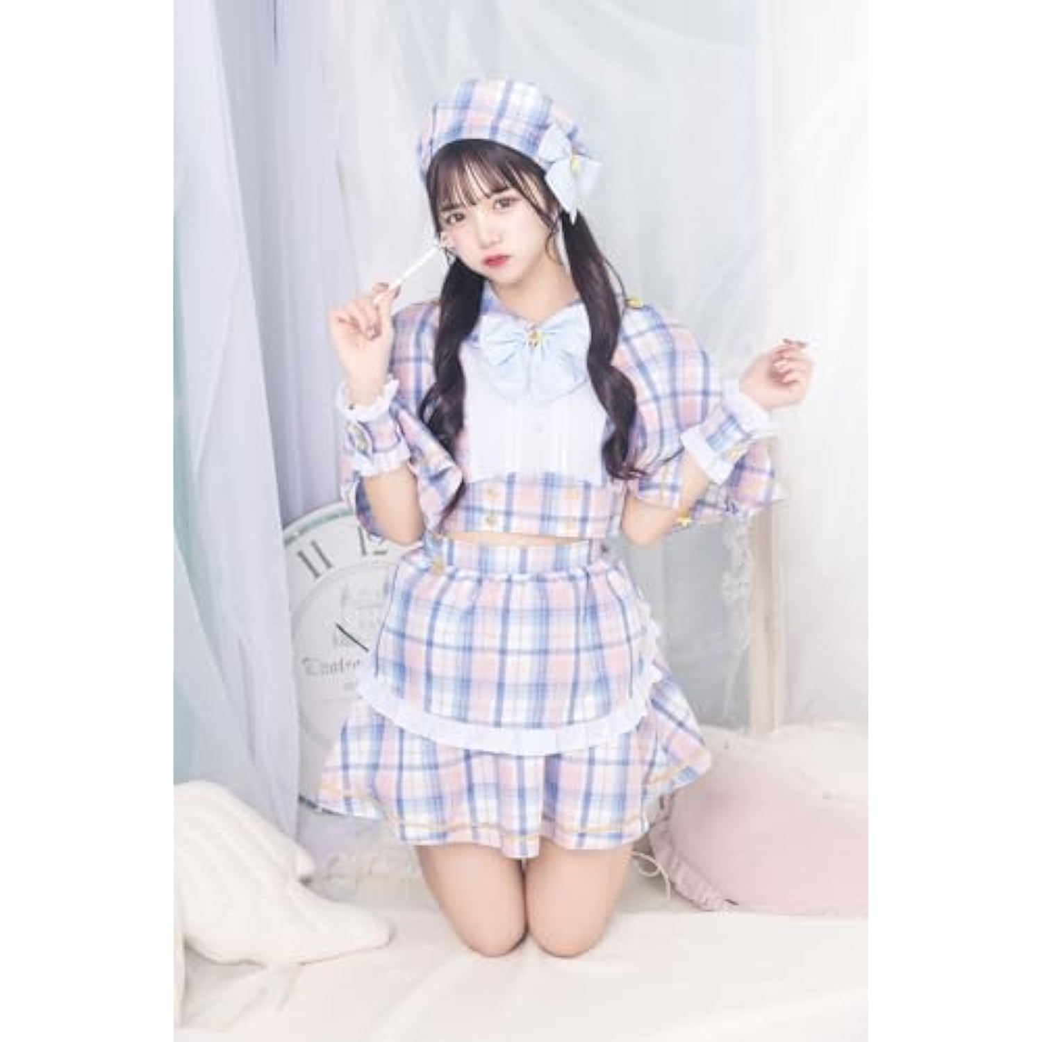 クリアストーン(Clearstone) リリカルパレット コスプレ ハロウィン マジカルケープメイド レディース ブルー 詳細画像5