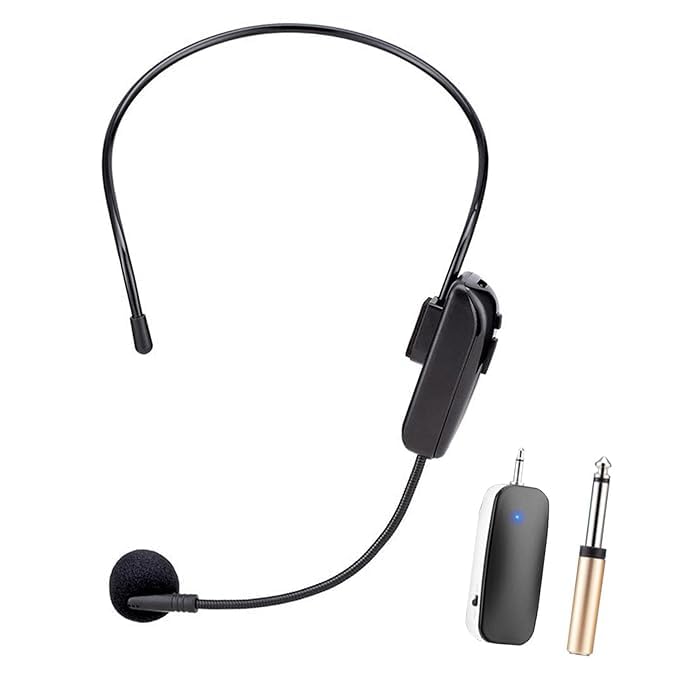 Drumstone 【Limited Time Offer with 12 Years Warranty Handheld Headset Microphone Uhf Wireless Headset Mic for Speech Teaching