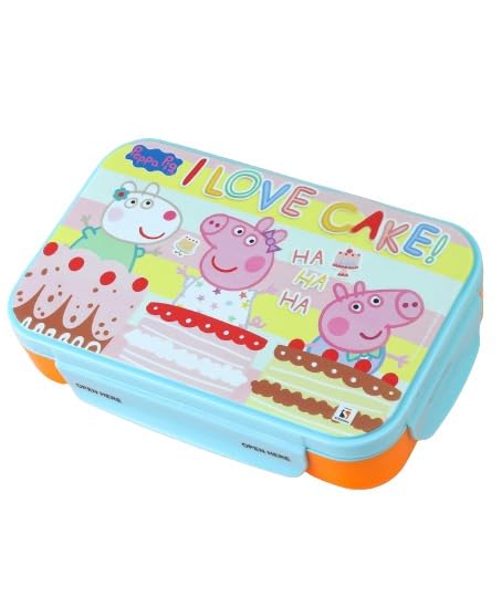 STRIDERS Peppa Pig Lunch Box with Stainless Steel 2 Compartments and Utensils - Fun and Functional for Age 3Y to 10Y (B0CYQ4555H) Amazon Price History, Amazon Price Tracker