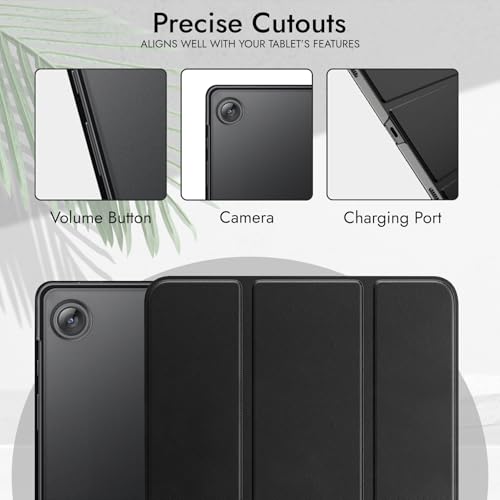 Image of Robustrion Cover for Samsung Galaxy Tab A11 Plus Cover Case 11 inch, Flip Cover Case for Samsung Galaxy Tab A11 Plus Cover /Tab A11+ Tablet Cover with Translucent Back - Black