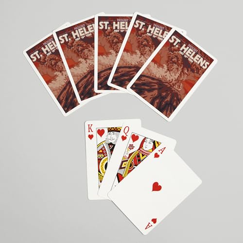 Baraja de 52 cartas Poker Mount St. Helens Washington miniatura 7