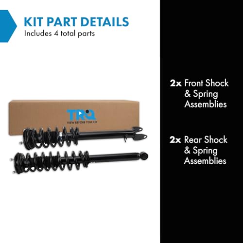 Image of TRQ Shock & Spring Assembly Set Compatible with 12-16 Tesla