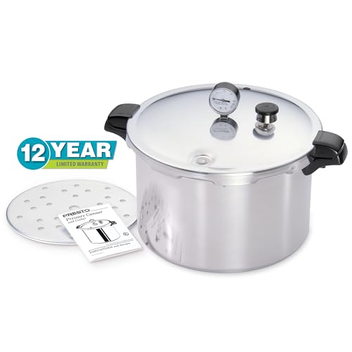 Image of Presto 01755 16-Quart Aluminum Pressure Canner and Cooker
