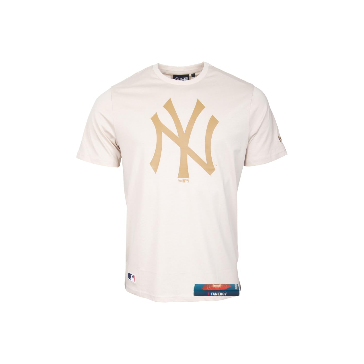 New York Yankees Maglietta da uomo NY MLB New Era 100% cotone + glucosio Fanergy