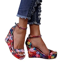 シューズ・サンダルその他 Two-Toned Embellished Wedge Sandals Amazon.com | Elbslutt Women's Polka Dots Bow Espadrille