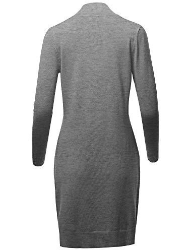 Image of STARJJ Womens Soft Stetchy Knit Longline Open Front Sweater Cardigan with Pockets (S-3X)