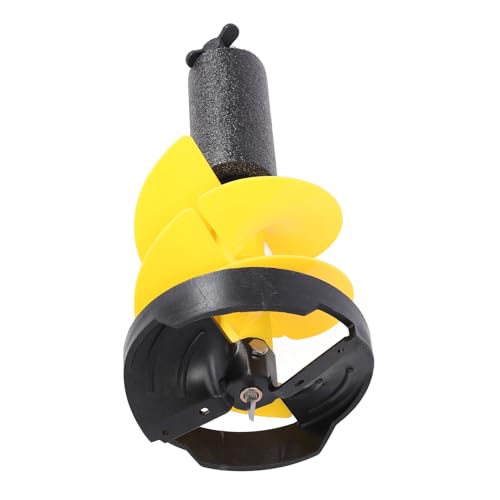 Nylon Ice Auger Drill Bit 8 Inch Diameter 20 Inch Length Float Design Steel Blade for Ice Fishing...