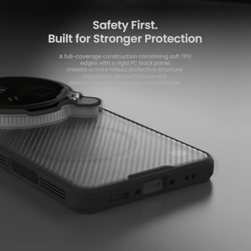 Image of Nillkin Case for Oppo Find X9 Ultra (6.82 inch Inch) CamShield Prop Magnetic Flip Style Transparent Lens Camera Protect Mobile Holder TPU + PC Transparent Black Color