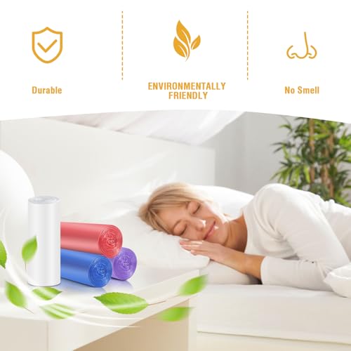 Ginkgo 4 Gallon Small Trash Bags, 100 Count, 4 Colors - Image 5