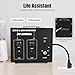 LIWBYYG Heavy Duty 5000W Voltage Converter Transformer, 5000 Watt Step Up/Down Converter 110-120 Volt w/US Power Cord,Circuit Breaker Protection