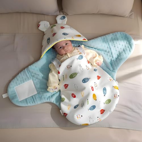 Image of StarAndDaisy Swaddle for New Born Baby, Baby Sleeping Bag, Swaddle Cloth Or Muslin Swaddle Wrap for New Born Baby 0-9 Months, (Boys & Girls)
