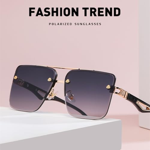 Lunettes de soleil pour homme au style vintage tendance avec des verres dégradés chic - 4