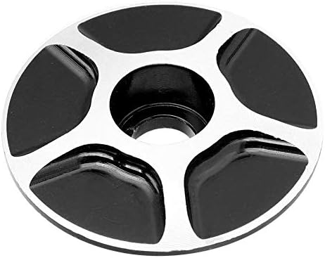 VGEBY1 Headset Top Cap, Stem Cover 4 Colors Aluminum Threadless Headset Cover Parts Replacement(Black)